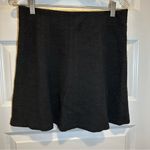 Loft  Black Textured Knit Pull On Aline Skirt size Medium Photo 0