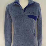 Patagonia ‎ Womens Shaggy Fleece Pullover Jacket Sweater Blue S Photo 0