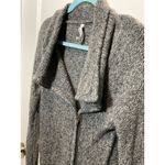 Aeropostale  Women's Grey Knit Zip Up Cardigan Sweater Small Collared Grunge Photo 1