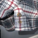 Carhartt Gray Red & White Mid Weight Flannel Button Front Long Sleeve Shirt XL Photo 8