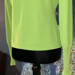 Harvé Benard Vintage Herve Benard Size S Lime V Neck Cardigan Photo 7