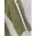 Carly Jean Women's Jacket Trench Belted Olive Green Size Medium Linen Photo 3