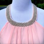 Tobi NWT Pink Pearl Beaded Neckline Pleated Lined Mini Dress Small S Photo 1