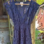 Eyelash Couture y2k  Navy Lace Top Small Photo 0