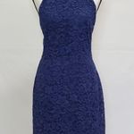 Cremieux Lace Dress Blue Size 8 Photo 0