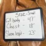 Vintage 70s Skin Gear Napa Ante Leather Trench Coat S Patchwork Tan Brown Photo 14