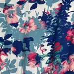 Leyden Romper Women Small Blue White Floral Flower Summer Casual Everyday Preppy Photo 4