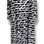 Rafaella  Womens Dress Size S Black White Tie Dye Flounce‎ Deep V Neck Maxi Photo 0