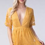 Vestique Yellow Lace Romper Photo 0