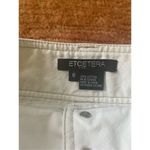 Etcetera  White Denim Cotton  High rise skirt Size 6 Photo 1