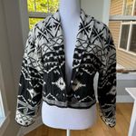 Vintage Flashback Black White Western Cropped Jacket Size Small Photo 9