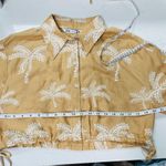 ZARA  NWT Women's embroidered tropical linen Blend shirt M RARE Photo 10