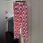 ZARA  Women’s Floral Patterned pleated zip front pants - Pink and Purple size 6 Photo 13