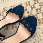 Kate Spade  Orson Denim Eyelet Heels Blue Wedding Prom Photo 9