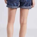 Current/Elliot The Rolled Shorts Womens 27 Dark Wash Mid Rise Stretch Casual Photo 1