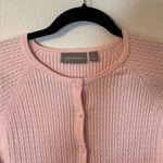 Croft & Barrow  Light Pink Cardigan Cable Knit Sweater Petite Large Photo 1