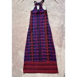 Athleta ‎ Halter Maxi Dress Sleeveless Casual Purple Red Print S Photo 7