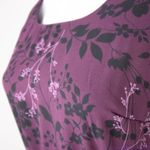 Ronni Nicole vintage plum color floral print short sleeves maxi dress, 8 Purple Photo 7