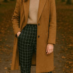 Anthropologie Harlyn Black Windowpane Plaid Pants Small Dark Academia Career Photo 0