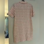 Faherty Taj Dress Women XSmall Linen Floral Shirt Collar Button Pockets White Size XS Photo 3