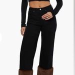 We Wore What Faux Fur Straight Leg Jean Photo 0