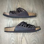 Birkenstock  Granada Oiled Leather Slip On Sandals Dark Brown Size 39 Women’s 8 Photo 3