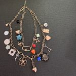 Free People 🍀Gold Charm Necklace with Multicolor Accents Photo 6