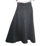 AGOLDE New  Odin Grey mid-rise Exaggerated denim maxi skirt sz 27 Photo 3