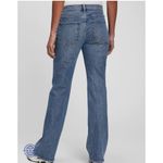 Gap flare women’s mid rise stretch 90s style jeans medium wash size 2 Photo 1