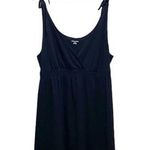 st. john's bay Deep V Babydoll Dress Black Size XL Minimalist Boho Beach Summer Photo 0