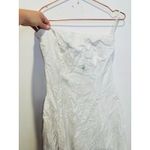 FAVORITE DAUGHTER White Cotton Strapless Favorite Linen Midi Dress Size 8 Photo 4