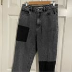 PacSun Grey Black Patches 90s Boyfriend Jeans High Rose Baggy Womens 30 Fall Photo 2