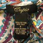 cupio 2pc- Silk Blend Blouse and Maxi Skirt Paisley with Flowers Print Photo 11