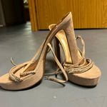 Nine West Nude Suede Pumps Photo 5