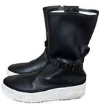 Nike Air Force 1 Sage High Black Calf Boots Sz 8 AQ2771-001 Streetwear Platform Photo 0