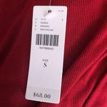 Bordeaux Anthropologie  Red Ribbed Twist Front Top Photo 6