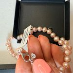 Macy's RH Macy’s & Co cultured fresh water Pearl sterling silver Necklace Earring Set Photo 3