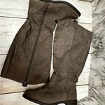 Lane Bryant Gray Wide Knee Boots Witchy Whimsigoth Dark Academia Vibes Lightweight Cloth Photo 10