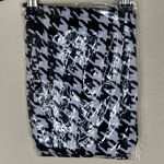 NTM: Brand New Design USA Black & White Houndstooth Print Leggings Sz 0X Photo 0