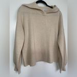 Rachel Zoe  beige cashmere hooded sweater / sweatshirt size medium Photo 1
