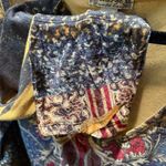 y2K Boho Damask Print Tattoo Design Long Sleeve Velvet Shirt size XL Brown Photo 6