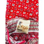 Vintage 1970's Rags by Kressandra Hippie Festival Floral Red Dress Halter XS Photo 7