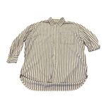 We The Free Free People Freddie Striped Shirt Oversized Classic Button Down M Photo 2