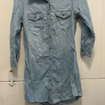 Wax Jean  Light Blue Denim Shirt Dress Photo 0