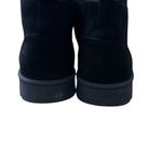 SO Kohls  Sophia Black Fur lined Suede Boots Photo 4