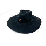 Charlie 1 Horse  Women's Highway Wool Western Fashion Hat Black Ribbon Plain M Photo 3