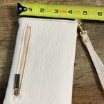 Hanae Mori Faux Leather Purse Wallet Butterfly‎ Shell Pink Travel Bag Paris Photo 3