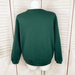 Classic Elements Vtg Embroidered Ugly Christmas Sweatshirt  Green‎ 16W 18W Photo 3