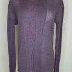Rubbish Heathered Purple Blue Cable Knit Sweater Sz Small Photo 0