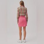 The Fifth Label  Grid Check Shirt Sage With Pink Photo 3